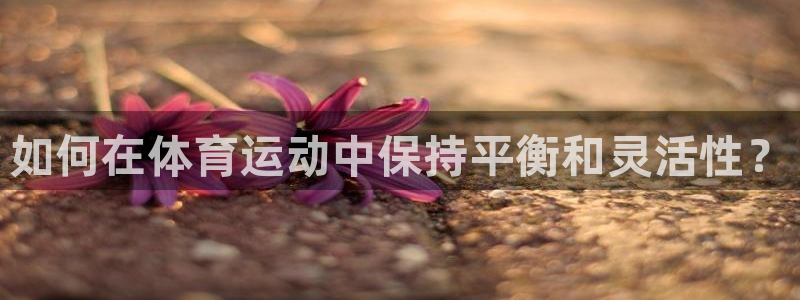 JJB竞技宝官网下载是干嘛的公司:如何在体育运动中保持平衡和